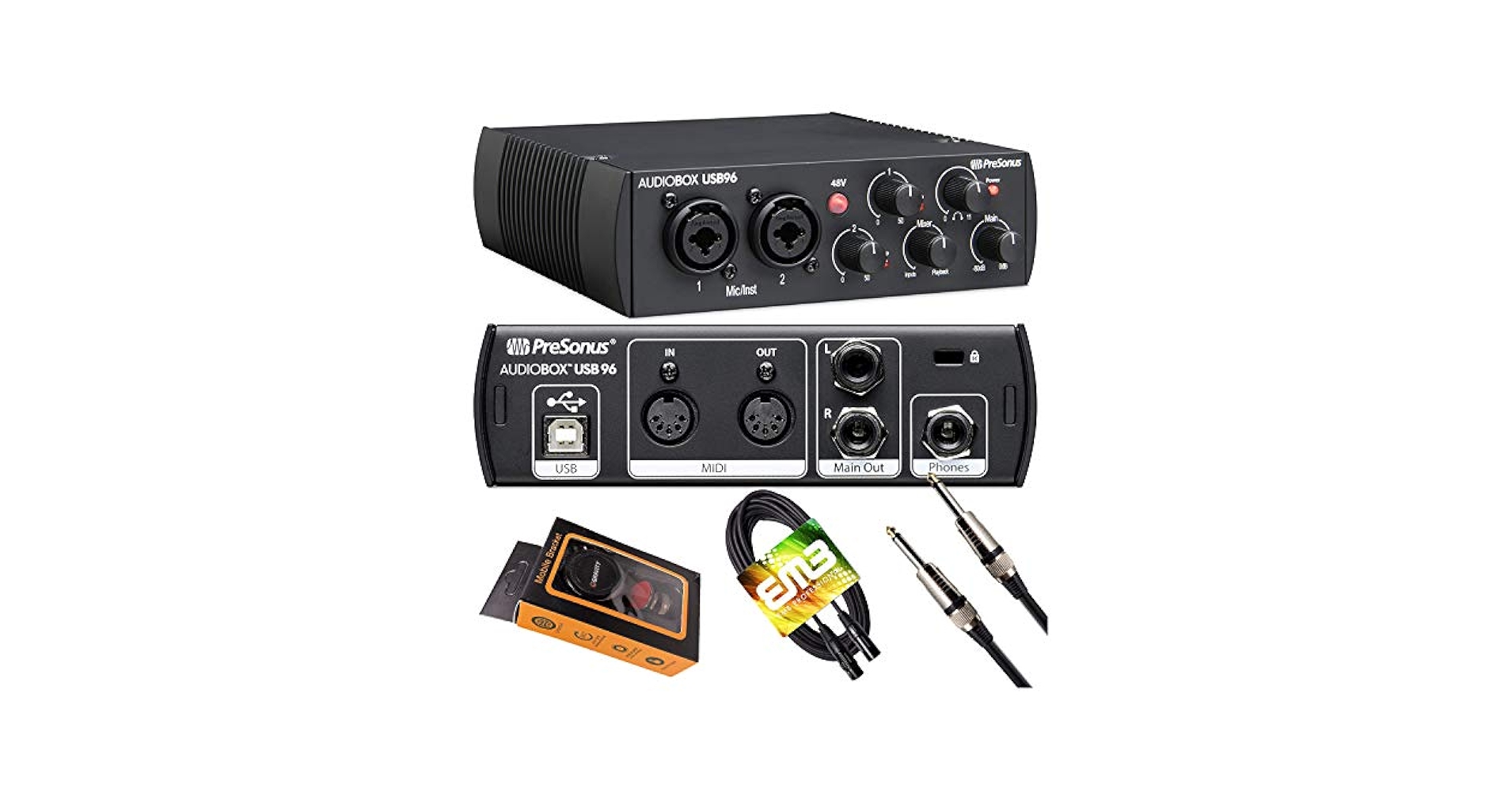 PreSonus AudioBox USB 96 オーディオインターフェイス Amazon.com: PreSonus AudioBox USB 96 Digital Audio Interface